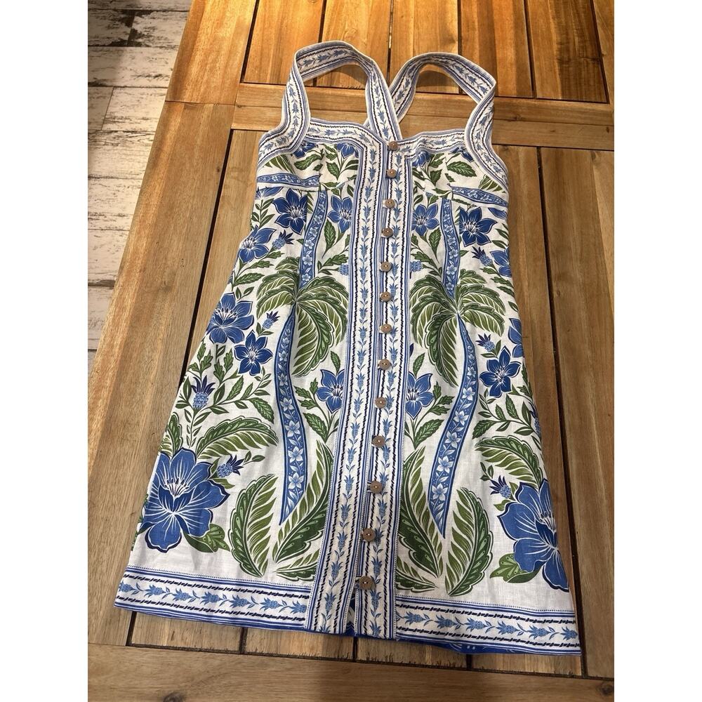 NWT Farm Rio Tropicance Off White Midi Dress M Floral Woman’s Romantic - Picture 2 of 6